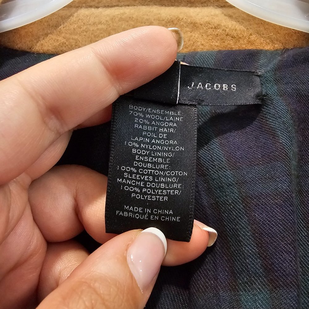 Marc by Marc Jacobs Camel Colored Wool & Angora/Rabbit Hair Classic Coat size S - Picture 11 of 16